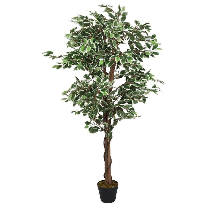 Foto van Vidaxl kunstplant ficus 756 bladeren 150 cm groen