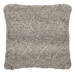 Foto van Must living cushion grenada,45x45 cm, grey, 100% wool