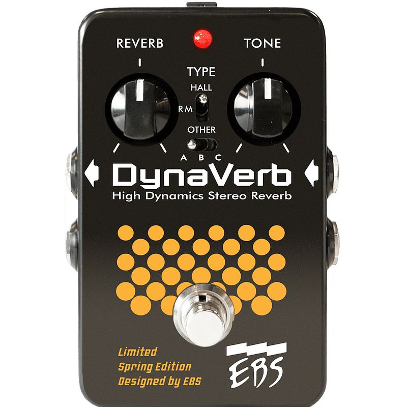 Foto van Ebs limited spring edition dynaverb high dynamics stereo reverb