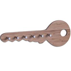 Foto van Sleutelrekje sleutelvorm bruin 35 cm - sleutelkastjes