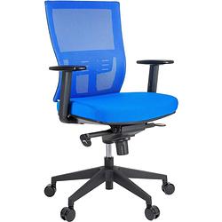 Foto van Maxxhome luxe mesh ergonomische bureaustoel - high-end - laag - blauw
