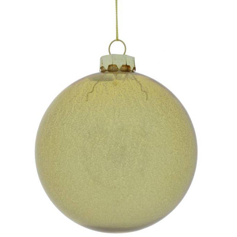 Foto van Non-branded kerstbal riana 8 cm glas goud