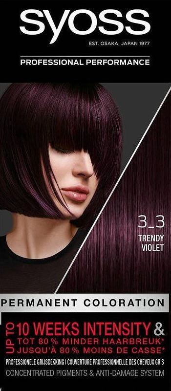 Foto van Syoss color salonplex 3-3 trendy violet