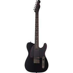 Foto van Fender made in japan limited hybrid ii telecaster noir rw satin black elektrische gitaar met gigbag