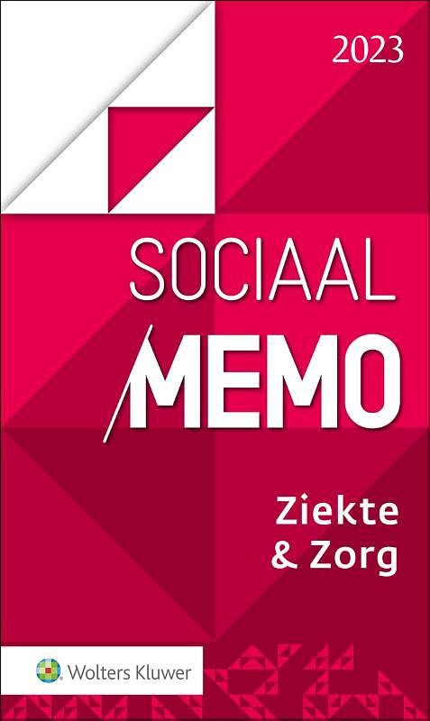 Foto van Sociaal memo ziekte & zorg 2023 - paperback (9789013170764)