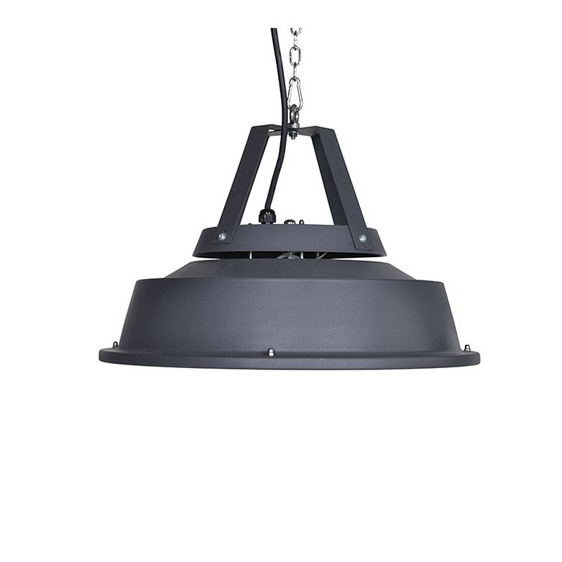 Foto van Retro hangende heater 43cm mat carbon black/ 1500w