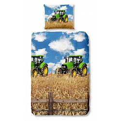 Foto van Good morning farmer dekbedovertrek - 100% katoen - 1-persoons (140x200/220 cm + 1 sloop) - 1 stuk (60x70 cm) - multi