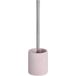 Foto van Wenko toiletborstel met houder tumbler 38 x 11 cm polyresin roze