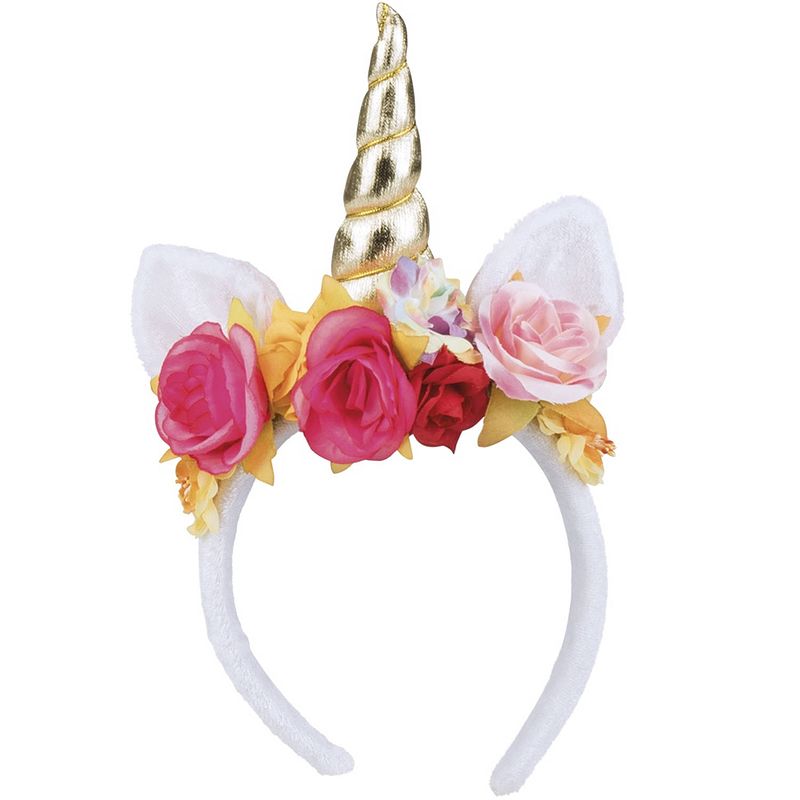 Foto van Boland tiara rosy unicorn dames wit/goud