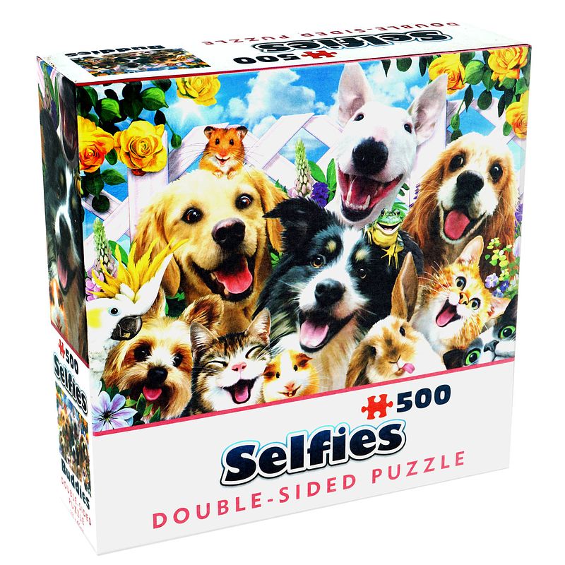 Foto van Cheatwell double-sided selfie puzzles - buddies (500)