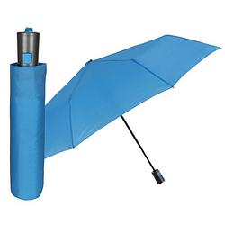 Foto van Perletti paraplu mini 96 cm microfiber lichtblauw