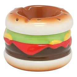 Foto van Hamburger asbak rond dolomiet multi-kleur 7 x 9 cm - asbakken