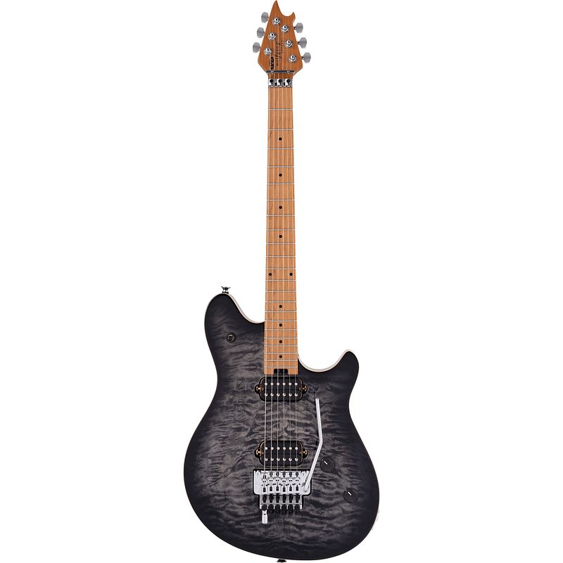 Foto van Evh wolfgang special qm baked maple charcoal burst elektrische gitaar