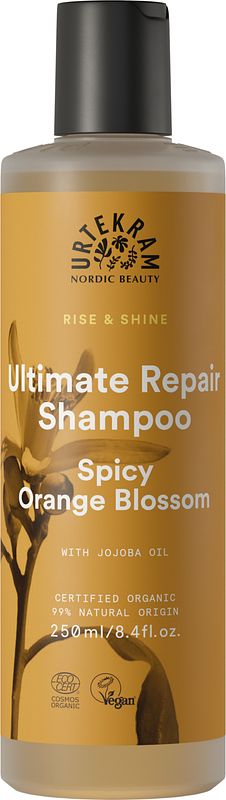 Foto van Urtekram spicy orange blossom ultimate repair shampoo