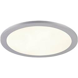 Foto van Led plafondlamp - plafondverlichting - trion tiberon - 16w - natuurlijk wit 4000k - rond - mat titaan - kunststof