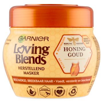 Foto van Garnier loving blends herstellend creme masker honing goud 300ml bij jumbo
