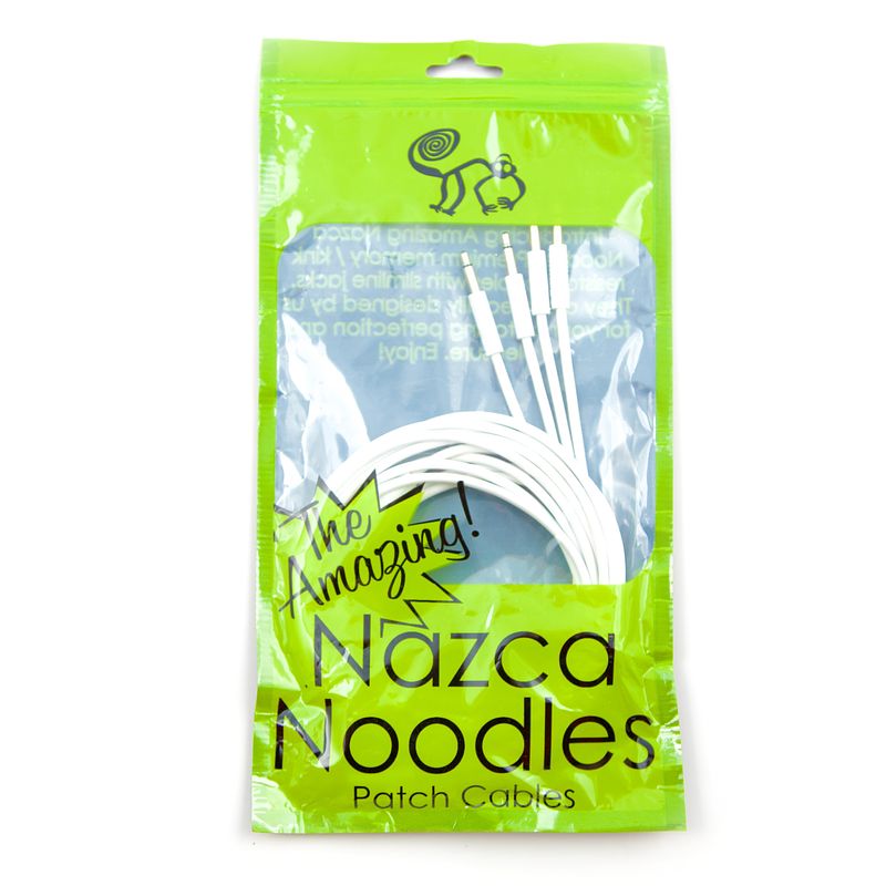 Foto van Cre8audio nazca noodles white 75 cm patchkabels (5 stuks)