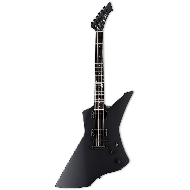 Foto van Esp ltd snakebyte black satin james hetfield signature met koffer