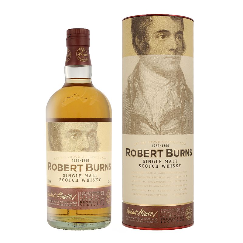 Foto van Arran robert burns 70cl whisky + giftbox