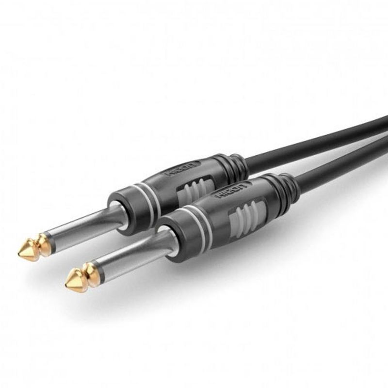 Foto van Sommer cable hba-6m-0090 jackplug audio aansluitkabel [1x jackplug male 6,3 mm (mono) - 1x jackplug male 6,3 mm (mono)] 0.90 m zwart
