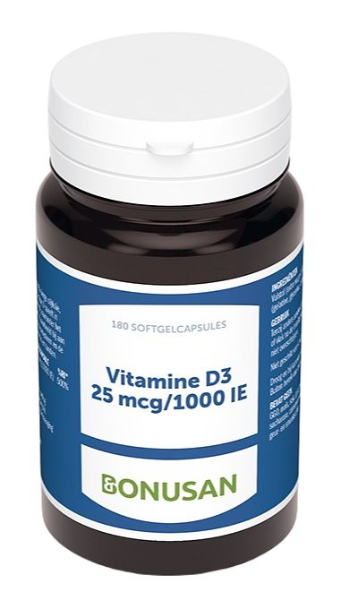 Foto van Bonusan vitamine d3 25 mcg/1000ie capsules