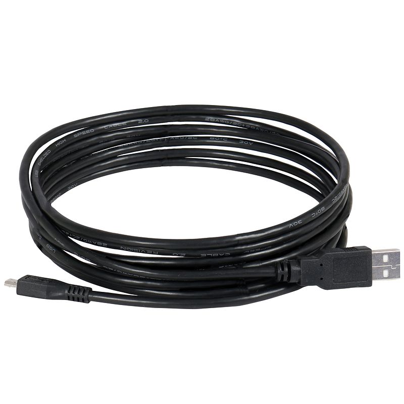 Foto van Devine vd5010 usb-a male - usb-b micro male usb 2.0-kabel 1 m