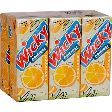 Foto van Wicky sinaasappel orginal 6x200ml bij jumbo