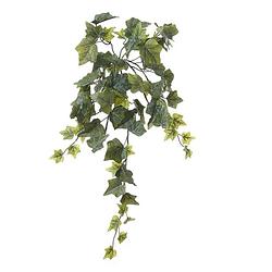 Foto van Louis maes kunstplant met blaadjes hangplant klimop/hedera - groen - 58 cm - kunstplanten