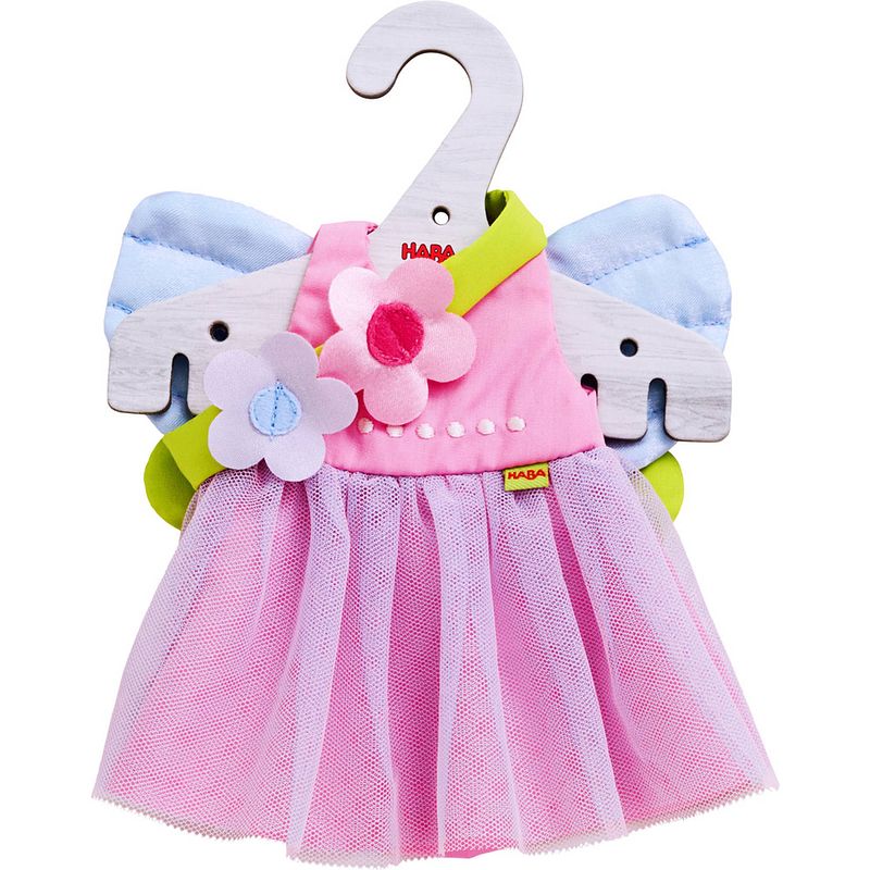 Foto van Haba poppenkleding fee junior 30 cm polyester roze