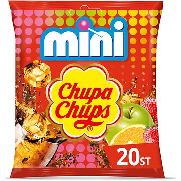 Foto van Chupa chups the best of mini lollies uitdeel snoep zak 20 stuks bij jumbo