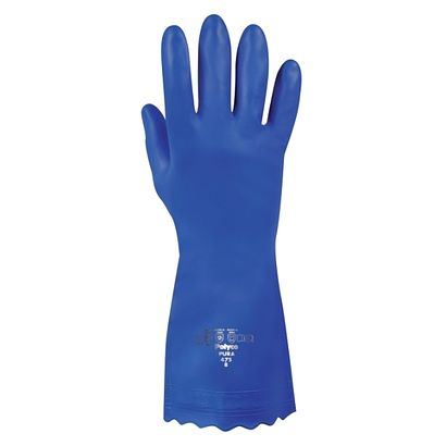 Foto van Pura handschoenen latexvrij blauw