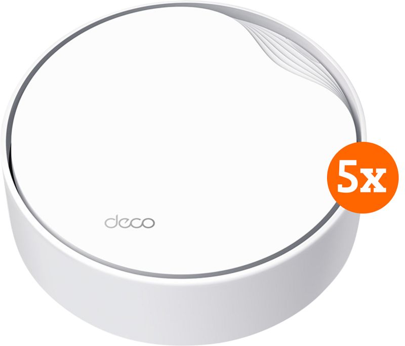 Foto van Tp-link deco x50 mesh wifi 6 poe 5-pack