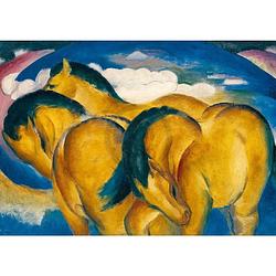 Foto van Franz marc - die kleinen gelben pferde kunstdruk 29.7x21cm