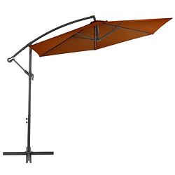 Foto van The living store parasol rechthoek - terracotta - 300 x 244 cm - uv-beschermend polyester