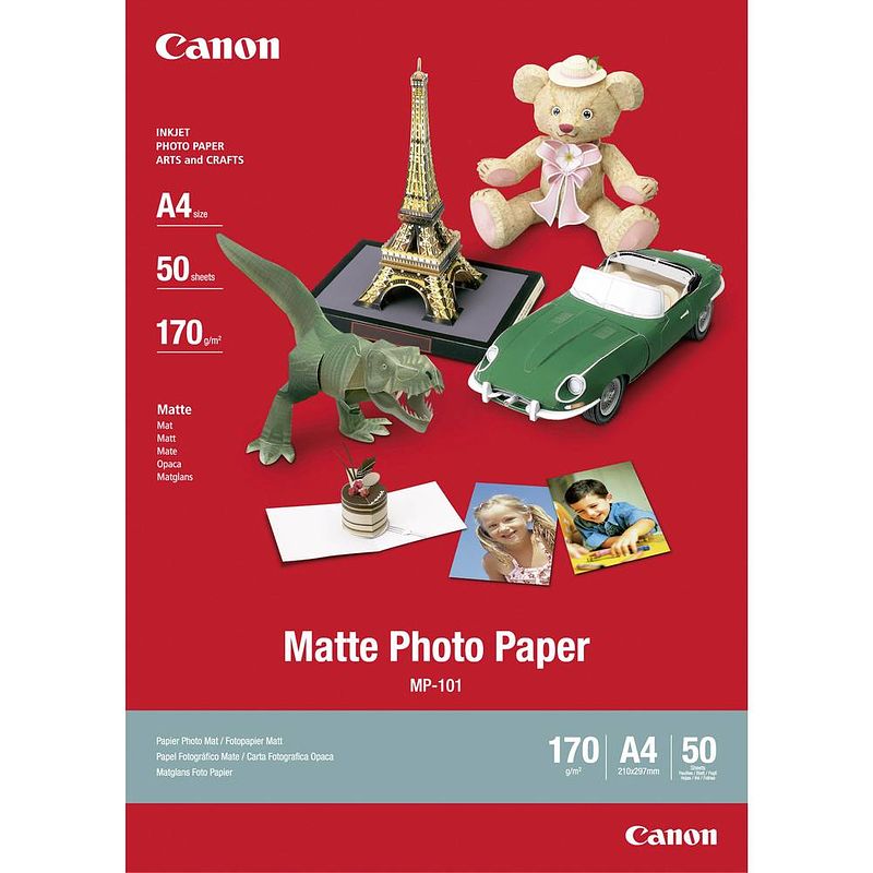 Foto van Canon mp-101d 4076c005 fotopapier din a4 240 g/m² 50 vellen dubbelzijdig bedrukbaar, mat