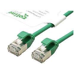 Foto van Roline green 21443332 rj45 netwerkkabel, patchkabel cat 6a u/ftp 0.50 m groen 1 stuk(s)