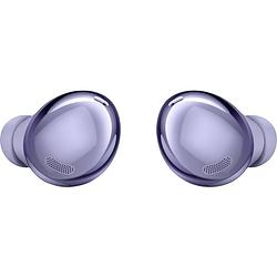 Foto van Samsung galaxy buds pro in ear oordopjes bluetooth violet noise cancelling headset, klankregeling, volumeregeling, magnetisch, surround sound, touchbesturing,