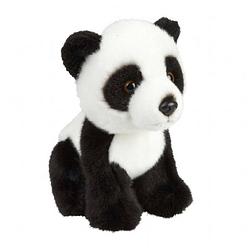 Foto van Pluche zwart/witte panda beer/beren knuffel 18 cm speelgoed - knuffeldier