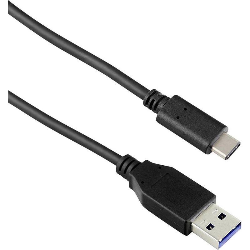 Foto van Targus usb-kabel usb 3.2 gen2 (usb 3.1 gen2) usb-c stekker, usb-a stekker 1.00 m zwart acc926eu