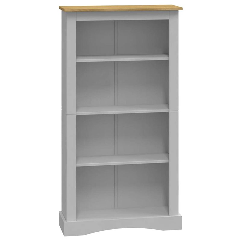 Foto van The living store boekenkast corona - 81 x 29 x 150 cm - robuust grenenhout