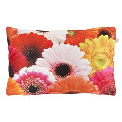 Foto van Dutch decor samara - kussenhoes met bloemenprint fuchsia 30x50 cm - paars