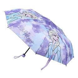 Foto van Disney frozen paraplu - paars/blauw - d92 cm - voor kinderen - paraplu'ss