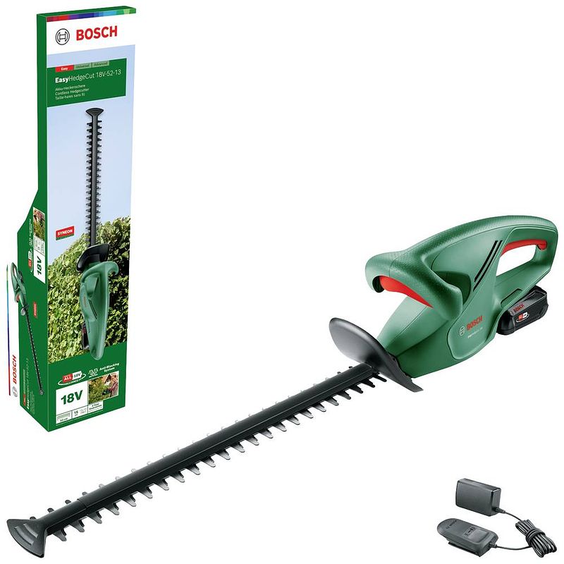 Foto van Bosch home and garden easyhedgecut 18v-52-13 heggenschaar accu incl. accu, incl. oplader 18 v li-ion 520 mm