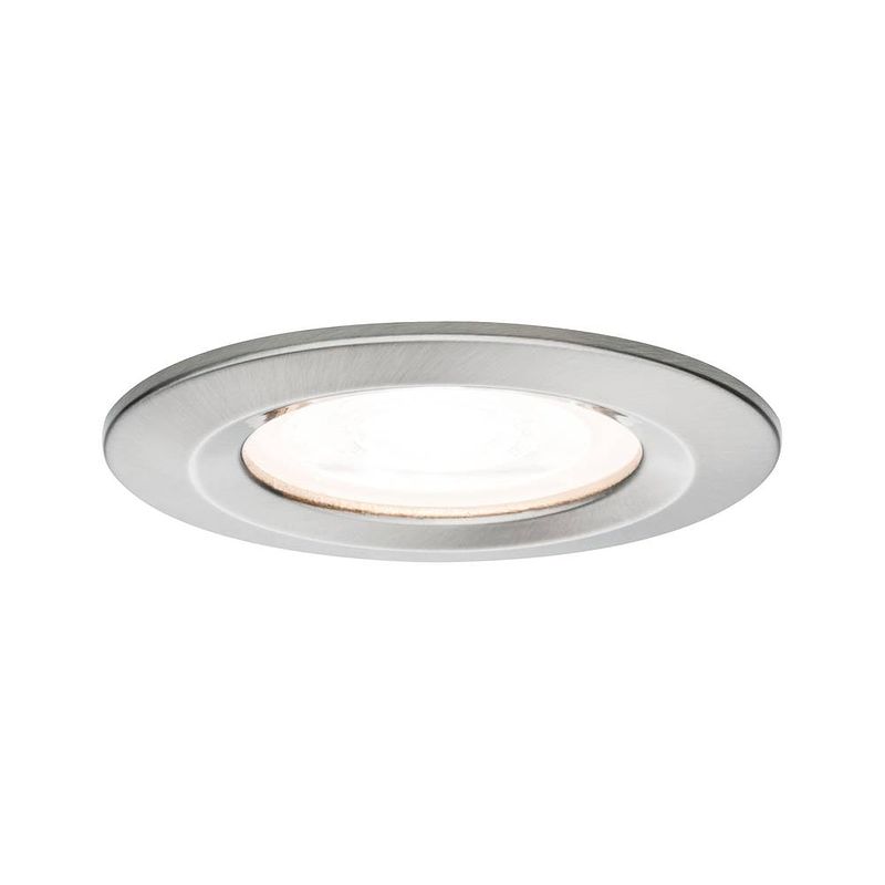 Foto van Paulmann nova inbouwlamp voor badkamer led gu10 6.5 w ip44 rvs