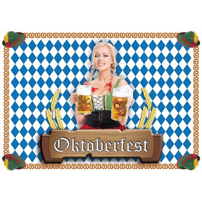 Foto van 100 oktoberfest placemats van papier - placemats