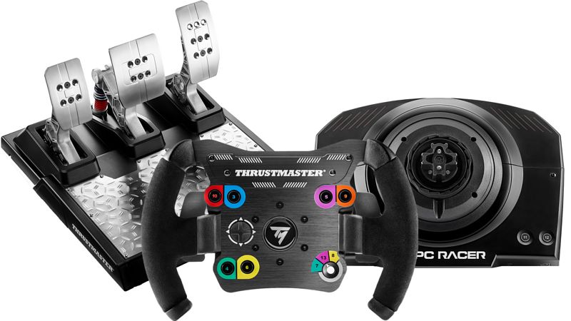 Foto van Thrustmaster ts-pc servo base + tm open wheel + t-lcm pedalen