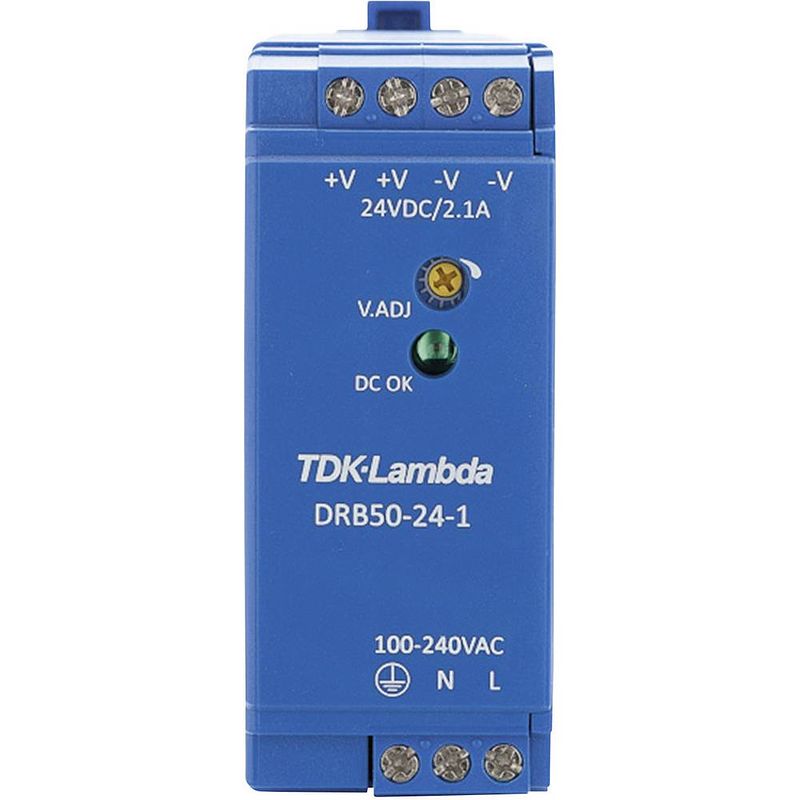 Foto van Tdk-lambda drb50-24-1 din-rail netvoeding 24 v/dc 2.1 a 50.4 w 1 x