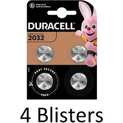 Foto van 16 stuks (4 blisters a 4 st) duracell 2032 lithium-knoopcelbatterij