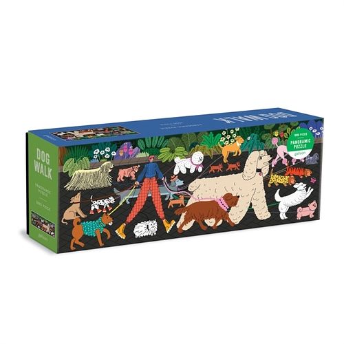 Foto van Dog walk 1000 piece panoramic puzzle - puzzel;puzzel (9780735369528)