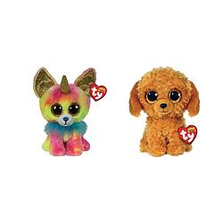 Foto van Ty - knuffel - beanie boo'ss - yips chihuahua & golden doodle dog